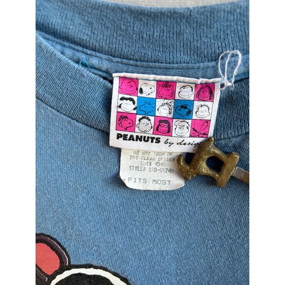 90s Peanuts Snoopy and Lucy graphic tee fits L-XL by united features syndicate. - Picture 3 of 9
